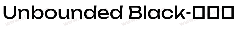 Unbounded Black字体转换